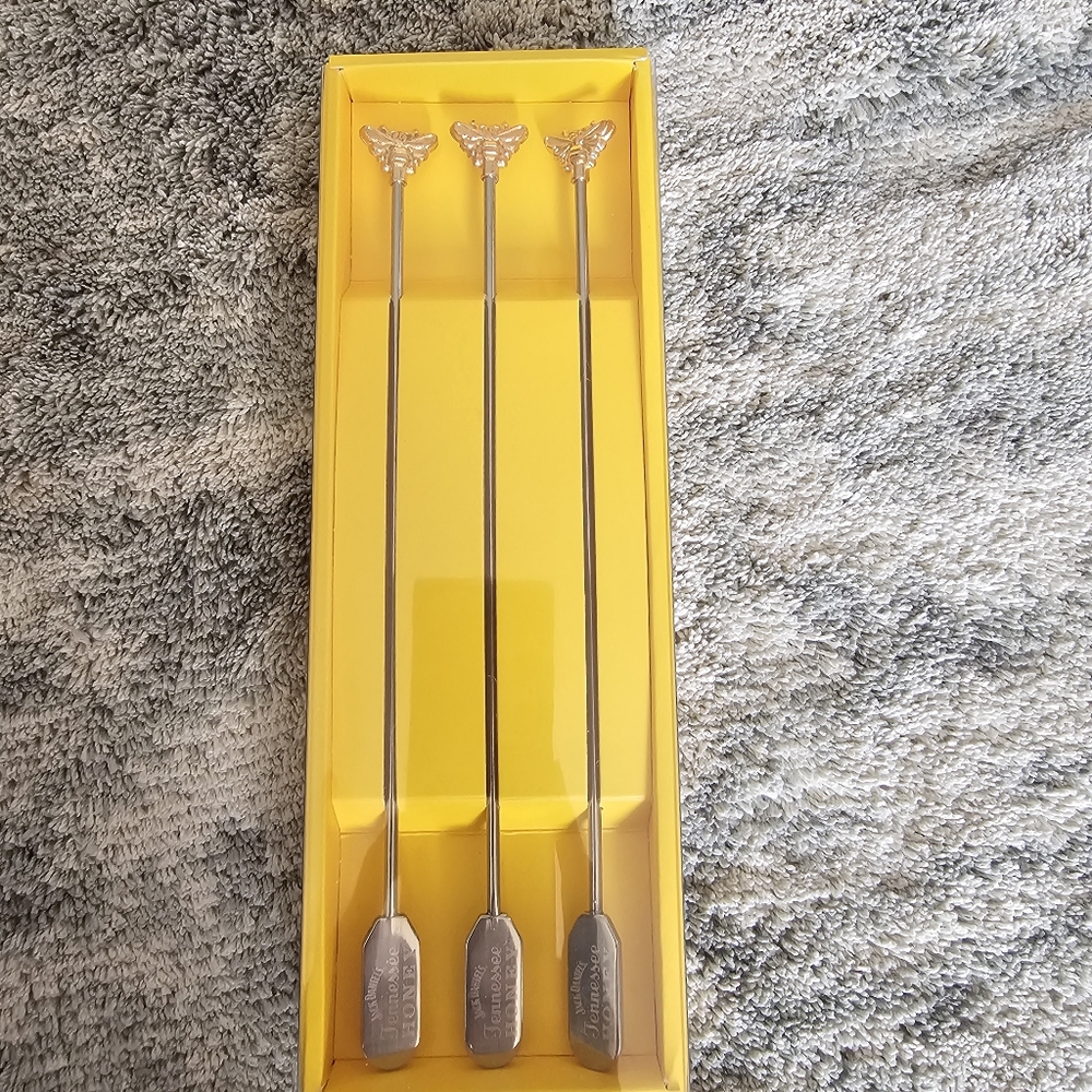 Jack Daniels Tennesse Honey Whiskey Cocktail Stirrers Bar Ware Distillery